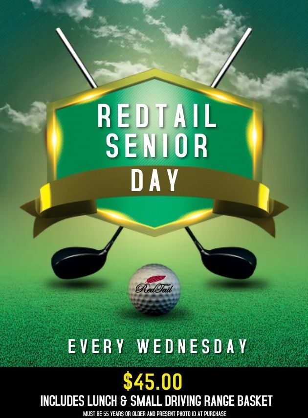 RedTail-Golf--Country-Club Golf-Course-Specials Seniors-Golf-Day-Flyer